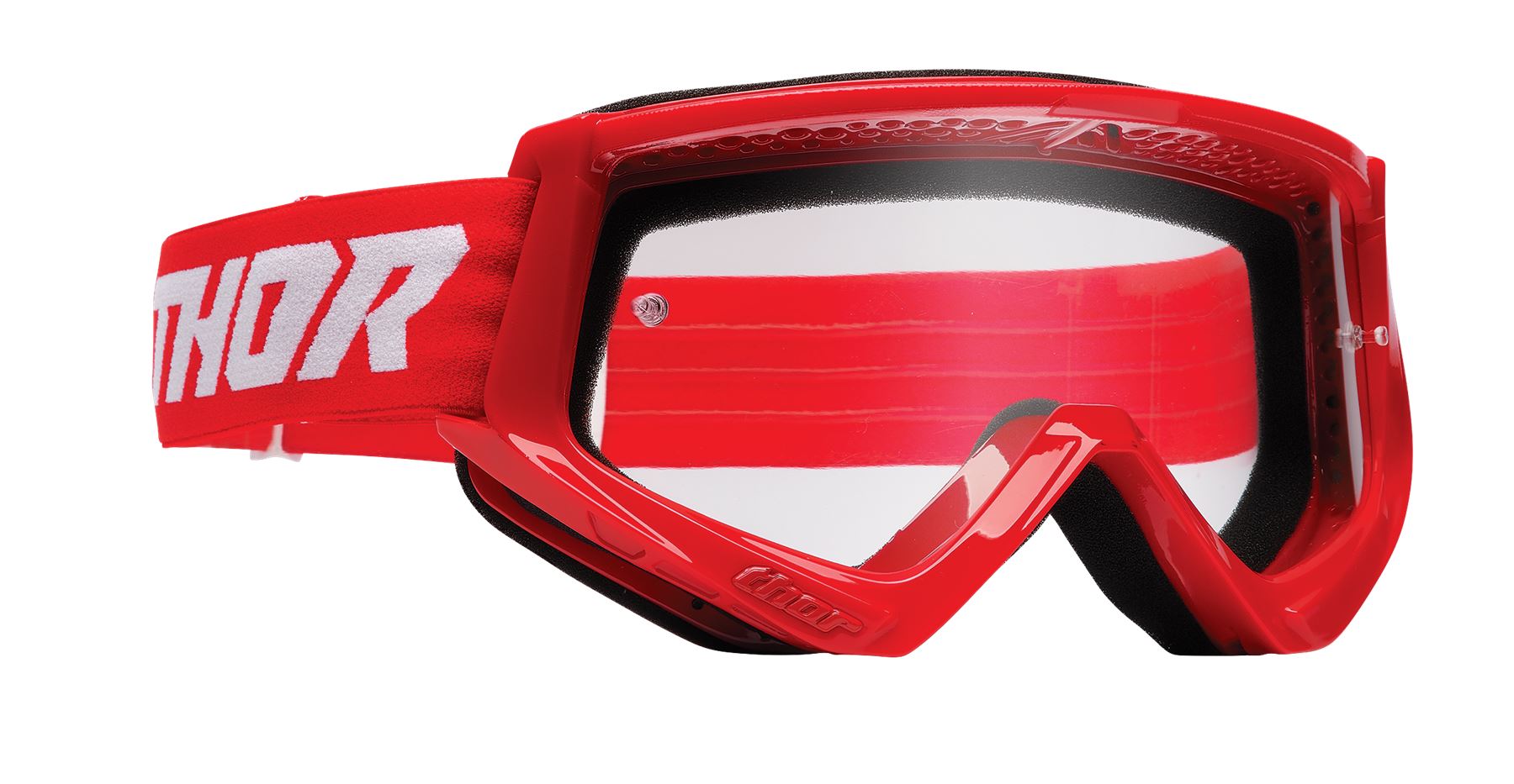 Thor 2025 Motocross Goggles Combat Racer Red White